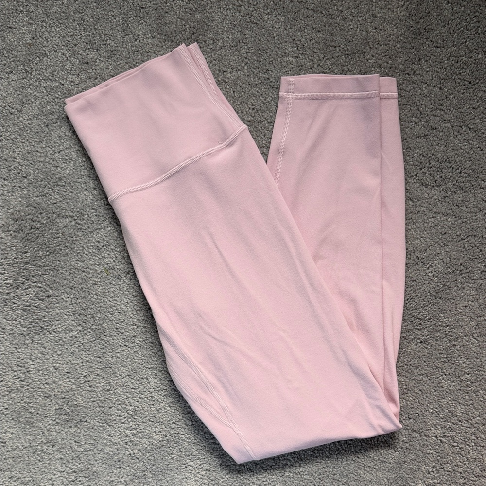 Aritzia Golden Butter Leggings in baby pink